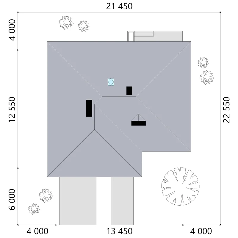 Проект одноэтажного дома 169 м²